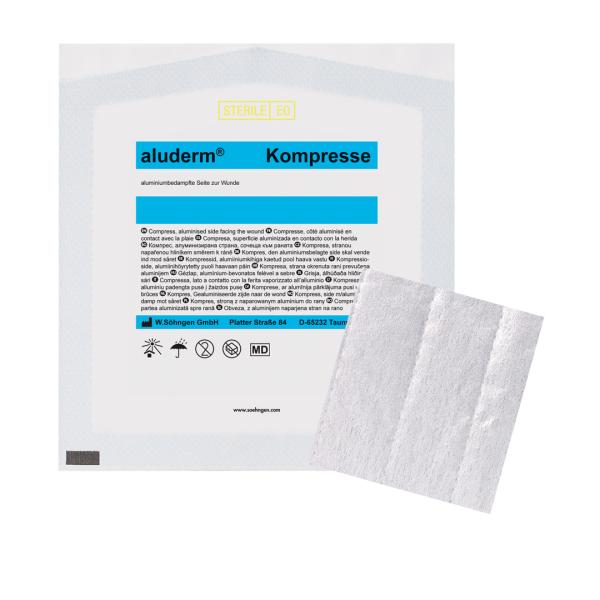 aluderm® Kompresse einzeln 7,5x7,5 cm